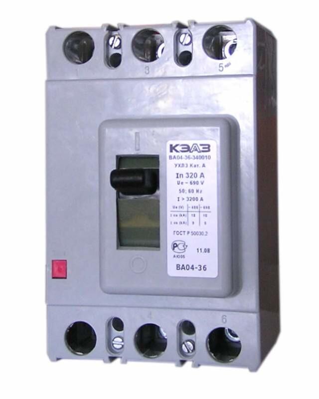 Автоматические выключатели ва04 36